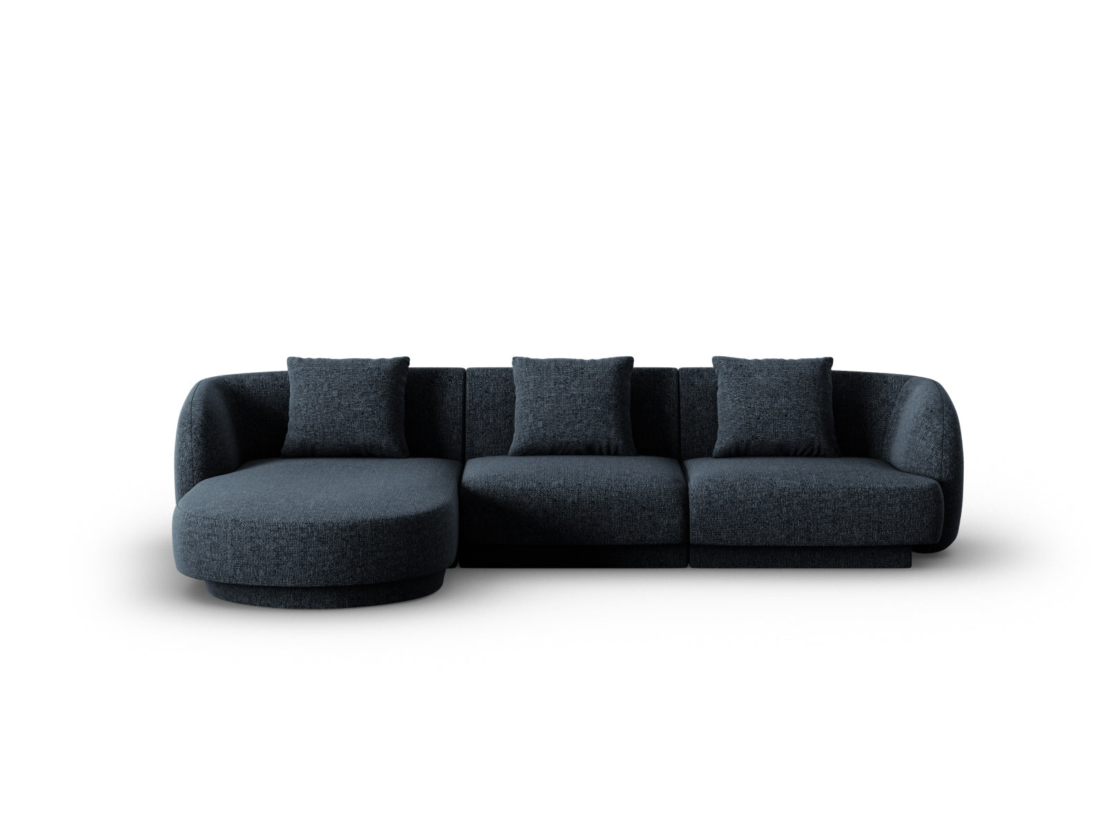 Tulum Ecksofa links 4 Sitzer 156cm in Royal Blue-Haga präsentiert im Onlineshop von KAQTU Design AG. L-Sofa links ist von Cosmopolitan Design