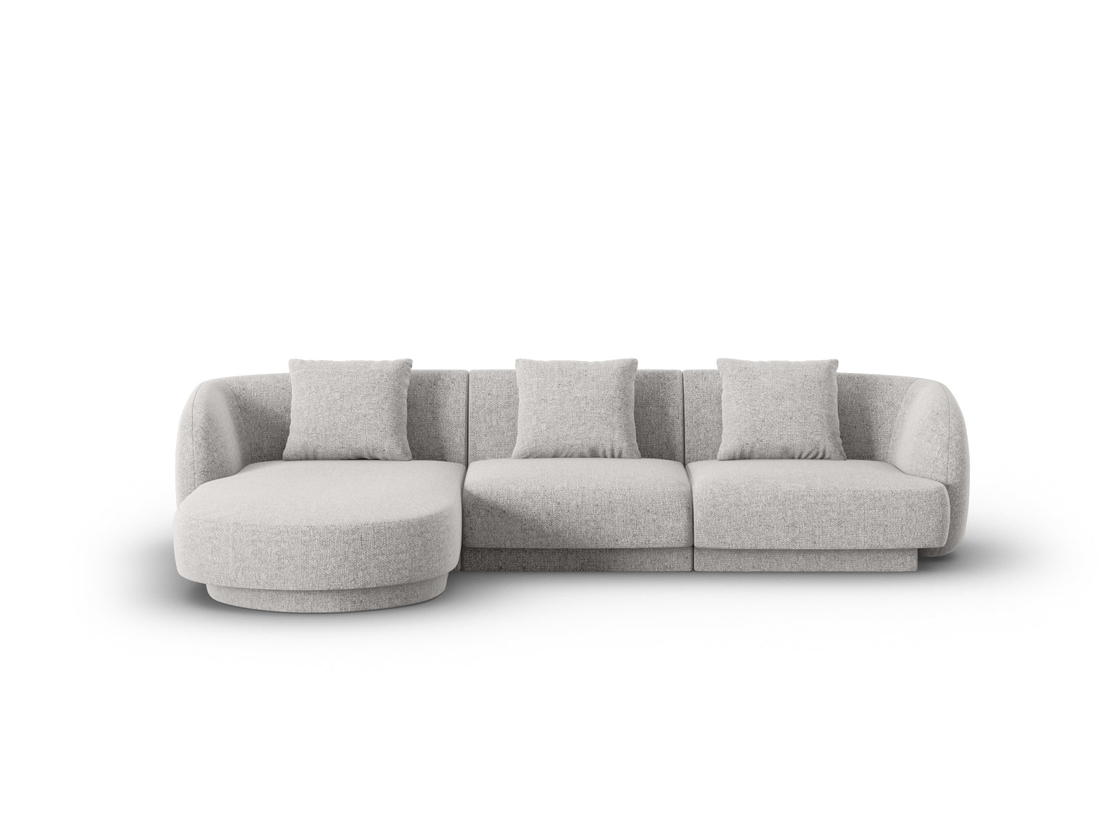Tulum Ecksofa links 4 Sitzer 156cm in Light Grey präsentiert im Onlineshop von KAQTU Design AG. Ecksofa links ist von Cosmopolitan Design