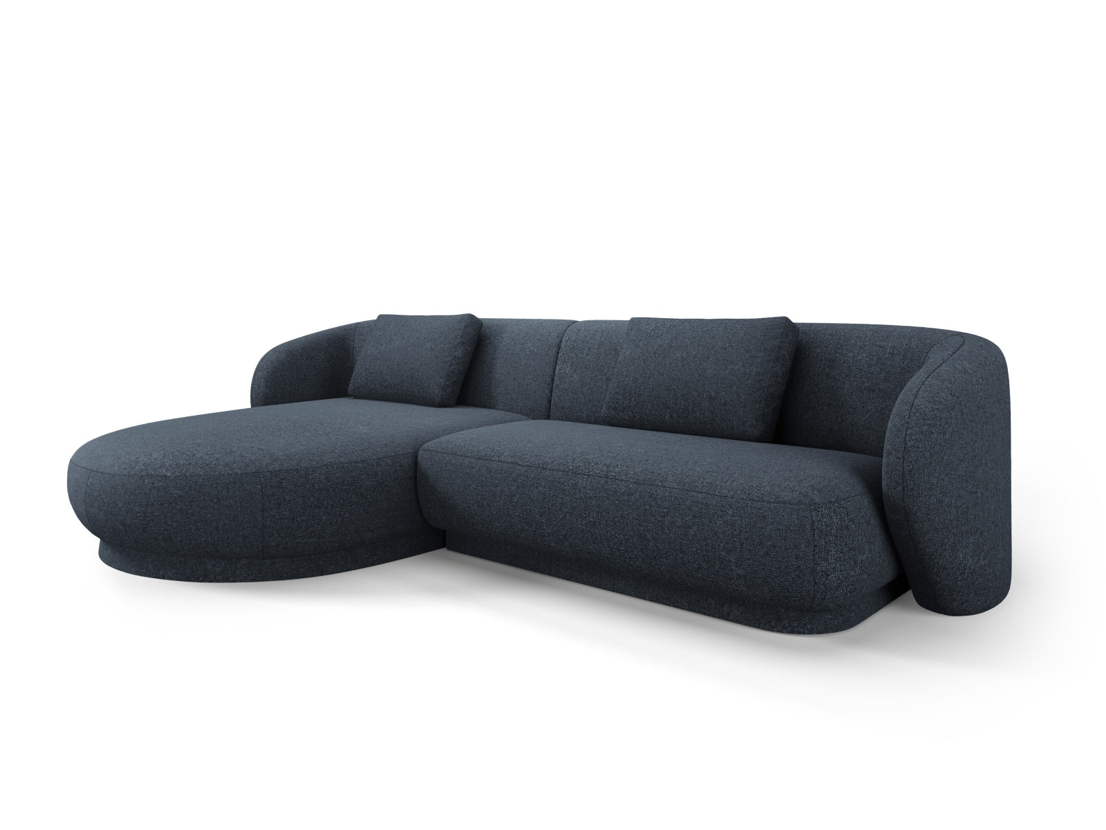 Camden Ecksofa links 4 Sitzer in Blue Melange präsentiert im Onlineshop von KAQTU Design AG. Ecksofa links ist von Cosmopolitan Design