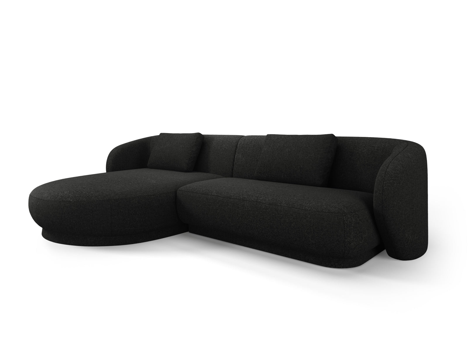 Camden Ecksofa links 4 Sitzer in Black Melange präsentiert im Onlineshop von KAQTU Design AG. Ecksofa links ist von Cosmopolitan Design