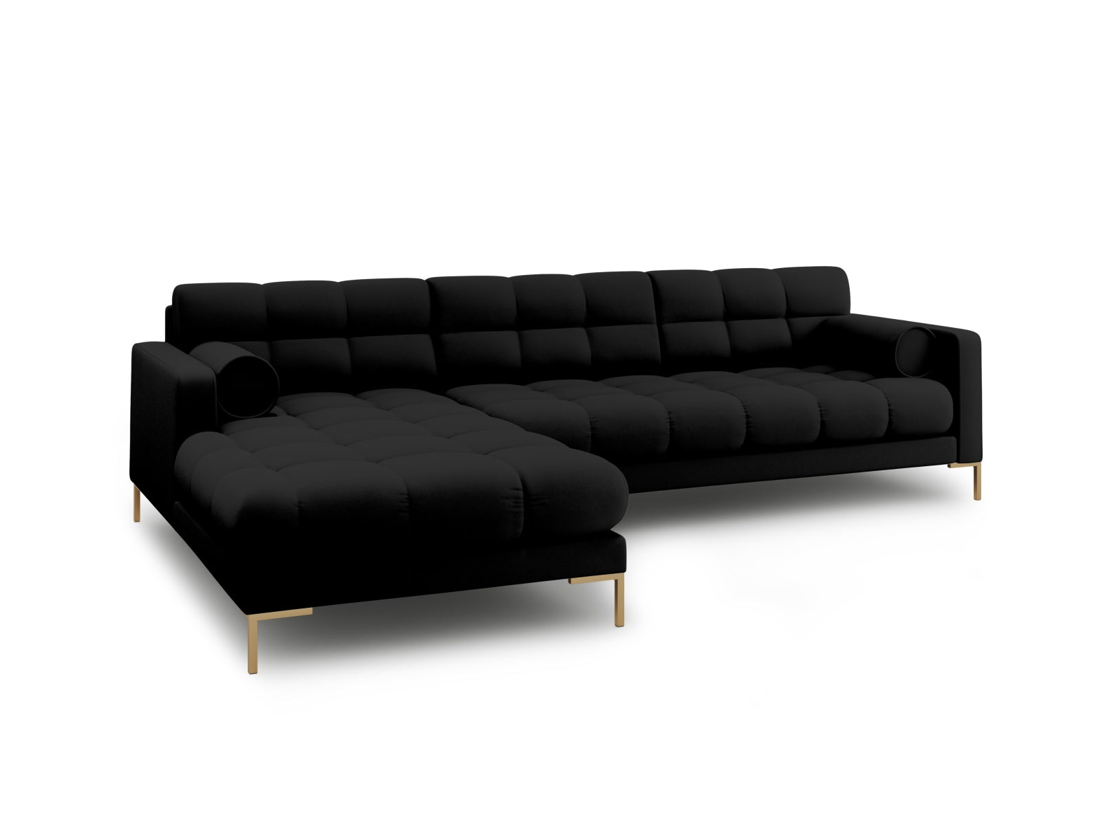 5-Sitzer Ecksofa links Bali in Black-Neve präsentiert im Onlineshop von KAQTU Design AG. Ecksofa links ist von Cosmopolitan Design