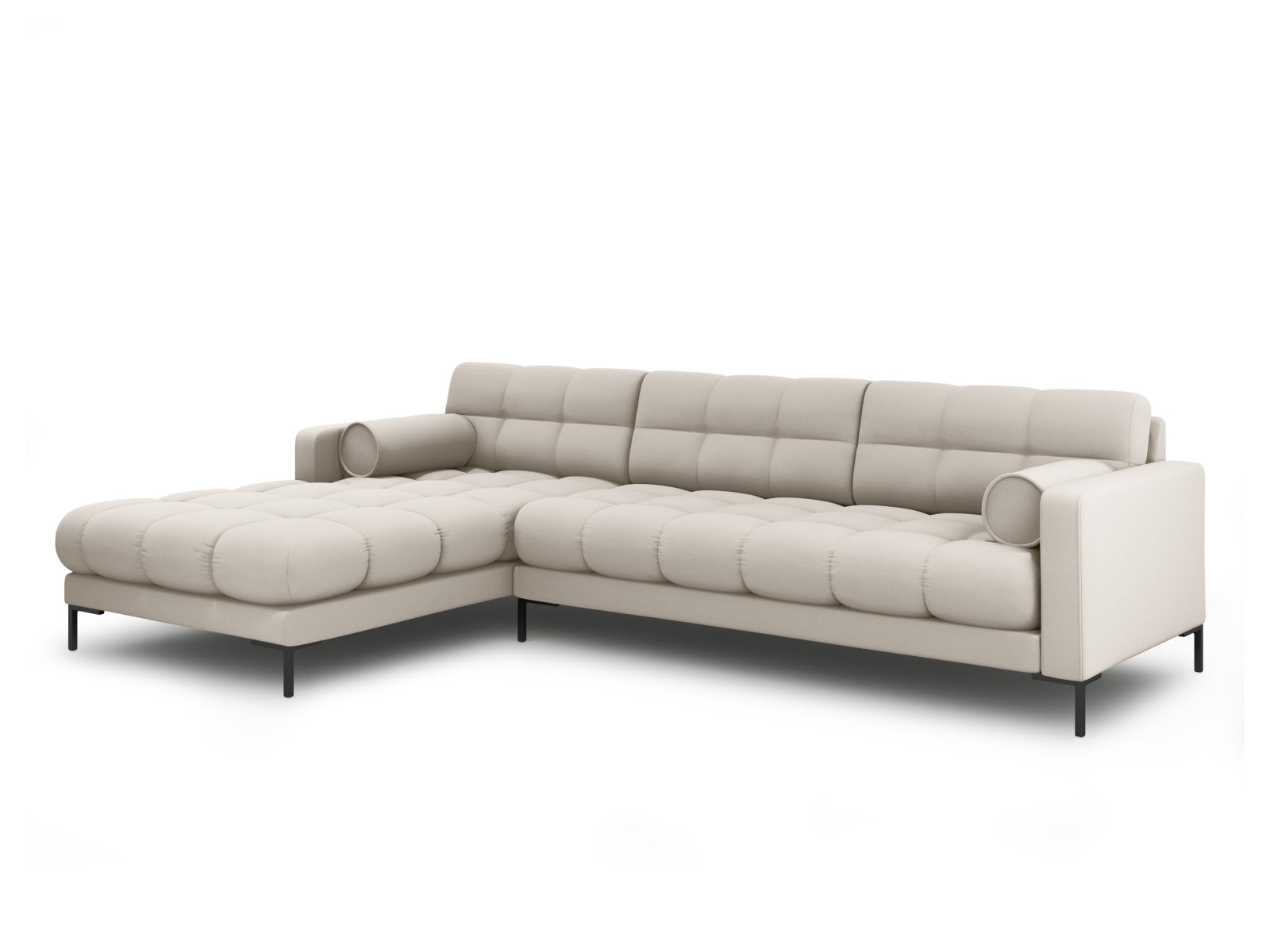 5-Sitzer Ecksofa links Bali in Beige-Neve präsentiert im Onlineshop von KAQTU Design AG. Ecksofa links ist von Cosmopolitan Design
