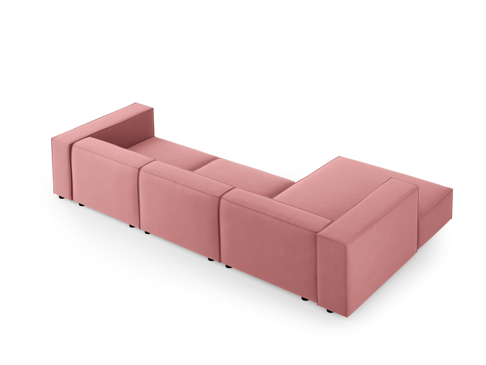 Entdecken Sie das stilvolle Arendal Velour Ecksofa links von Cosmopolitan Design. Ideal für Ihr Wohnzimmer, vereint es modernen Chic und ultimativen Komfort.