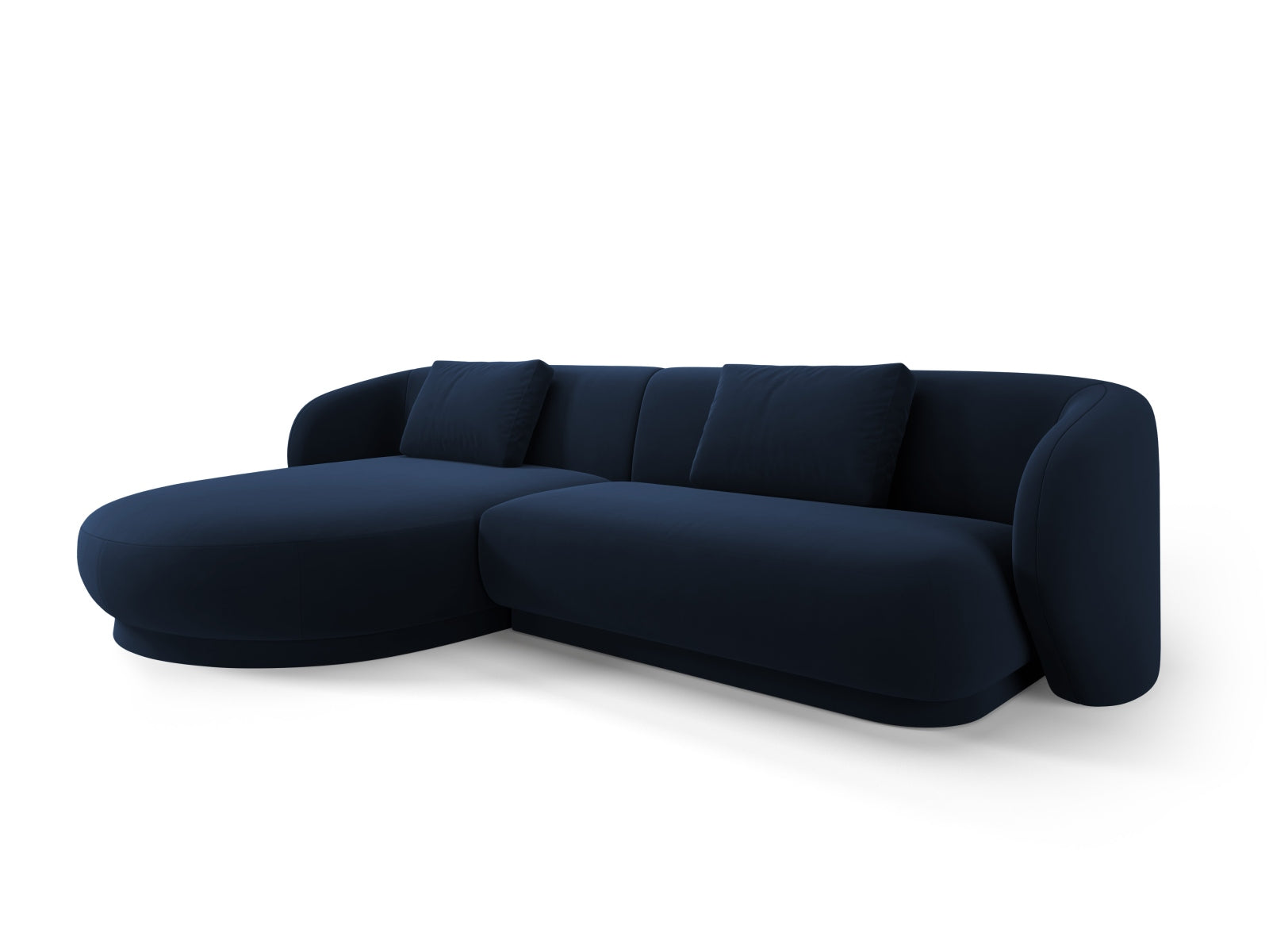 Camden Velour links Ecksofa 4 Sitzer in Royal Blue präsentiert im Onlineshop von KAQTU Design AG. Ecksofa links ist von Cosmopolitan Design