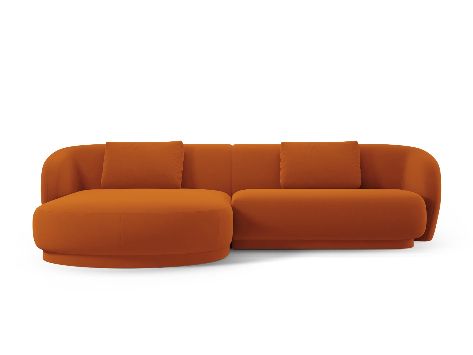 Erleben Sie das Camden Velour links Ecksofa von Cosmopolitan Design – ein stilvolles 4-Sitzer Sofa, das Komfort und modernes Design perfekt kombiniert.