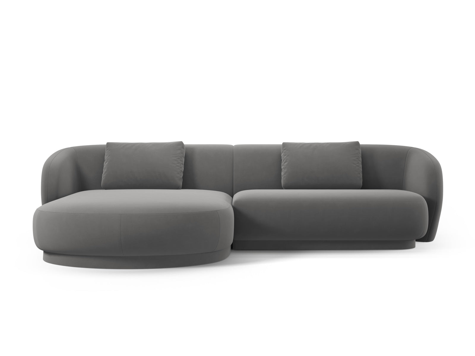 Erleben Sie das Camden Velour links Ecksofa von Cosmopolitan Design – ein stilvolles 4-Sitzer Sofa, das Komfort und modernes Design perfekt kombiniert.