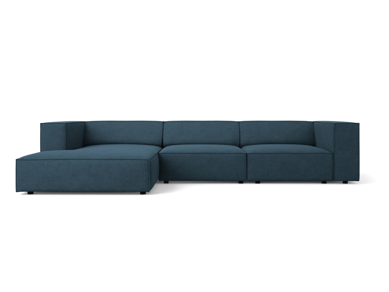 Arendal Ecksofa links 4 Sitzer in Navy Blue-Brave Me präsentiert im Onlineshop von KAQTU Design AG. L-Sofa links ist von Cosmopolitan Design