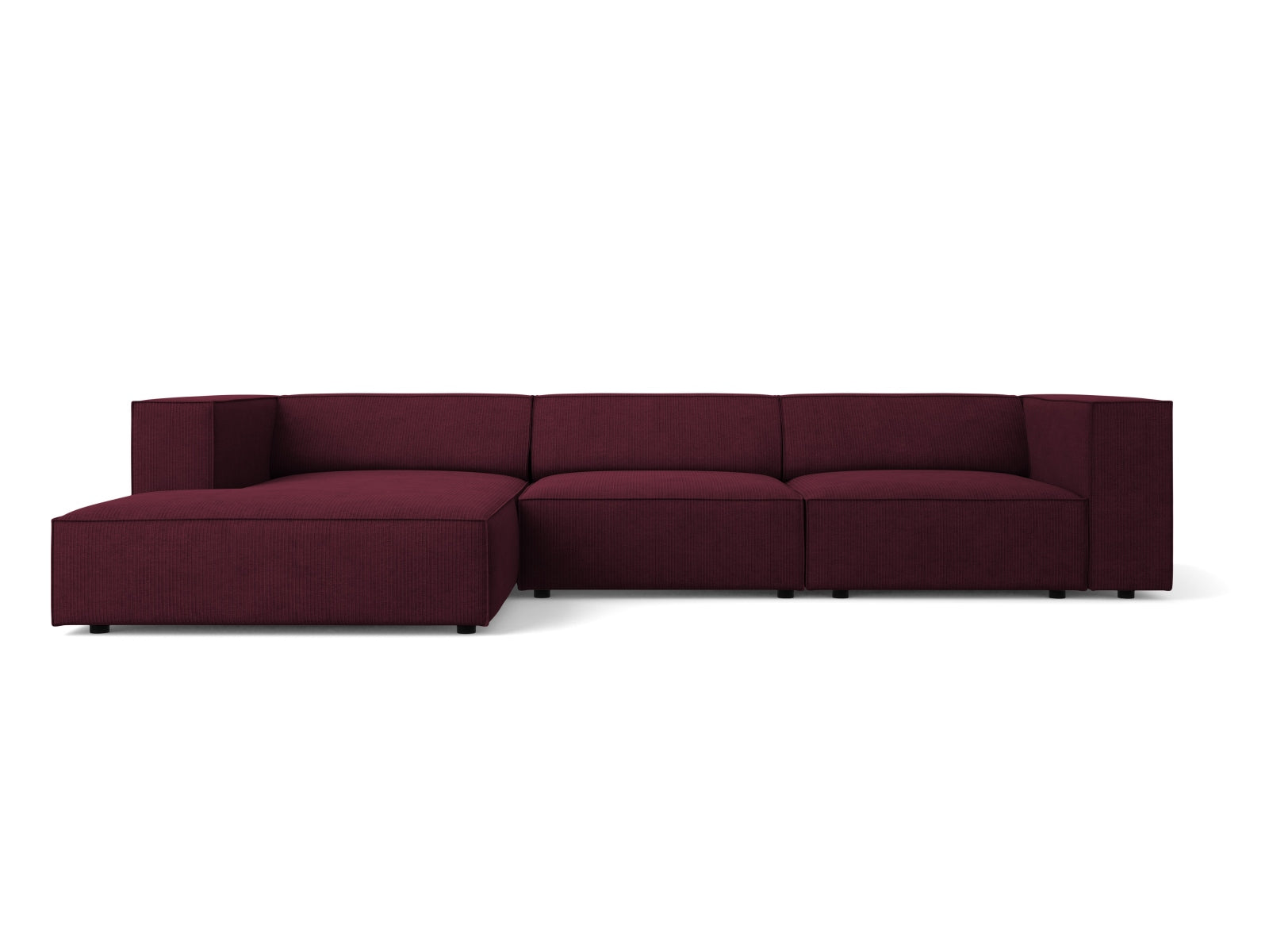 Arendal Ecksofa links 4 Sitzer in Ruby-Brave Me präsentiert im Onlineshop von KAQTU Design AG. L-Sofa links ist von Cosmopolitan Design