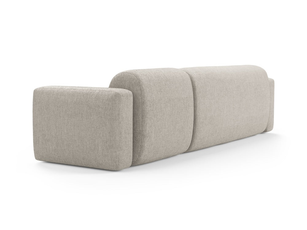 Elegantes modulares Ecksofa Strino in Beige, linksseitig, 3-Sitzer, perfektes Möbelstück für moderne Wohnkonzepte von Cosmopolitan Design.