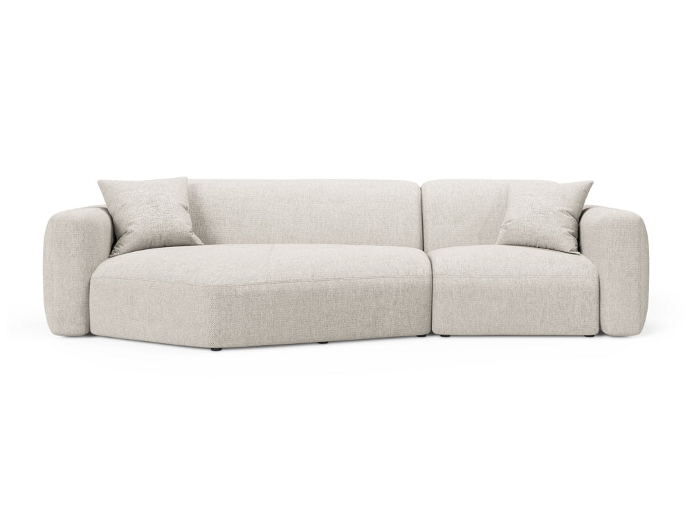 Strino Modulares Ecksofa links 3 Sitzer in Beige-Sorella präsentiert im Onlineshop von KAQTU Design AG. L-Sofa links ist von Cosmopolitan Design