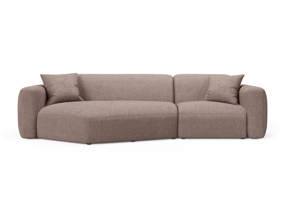 Strino Modulares Ecksofa links 3 Sitzer in Cappuccino-Sorella präsentiert im Onlineshop von KAQTU Design AG. L-Sofa links ist von Cosmopolitan Design