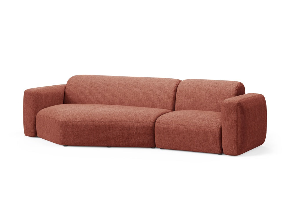 Elegantes Strino Ecksofa links in Coral-Sorella, ideal für stilvolle Wohnräume. Modulares Design von Cosmopolitan Design.