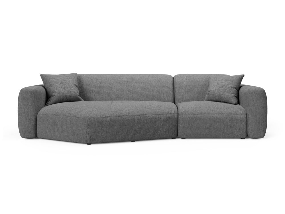 Strino Modulares Ecksofa links 3 Sitzer in Grey-Sorella präsentiert im Onlineshop von KAQTU Design AG. L-Sofa links ist von Cosmopolitan Design