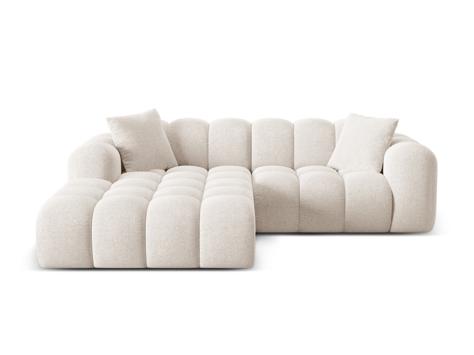 3-Sitzer Ecksofa links Treno in Light Beige-Eden präsentiert im Onlineshop von KAQTU Design AG. Ecksofa links ist von Cosmopolitan Design
