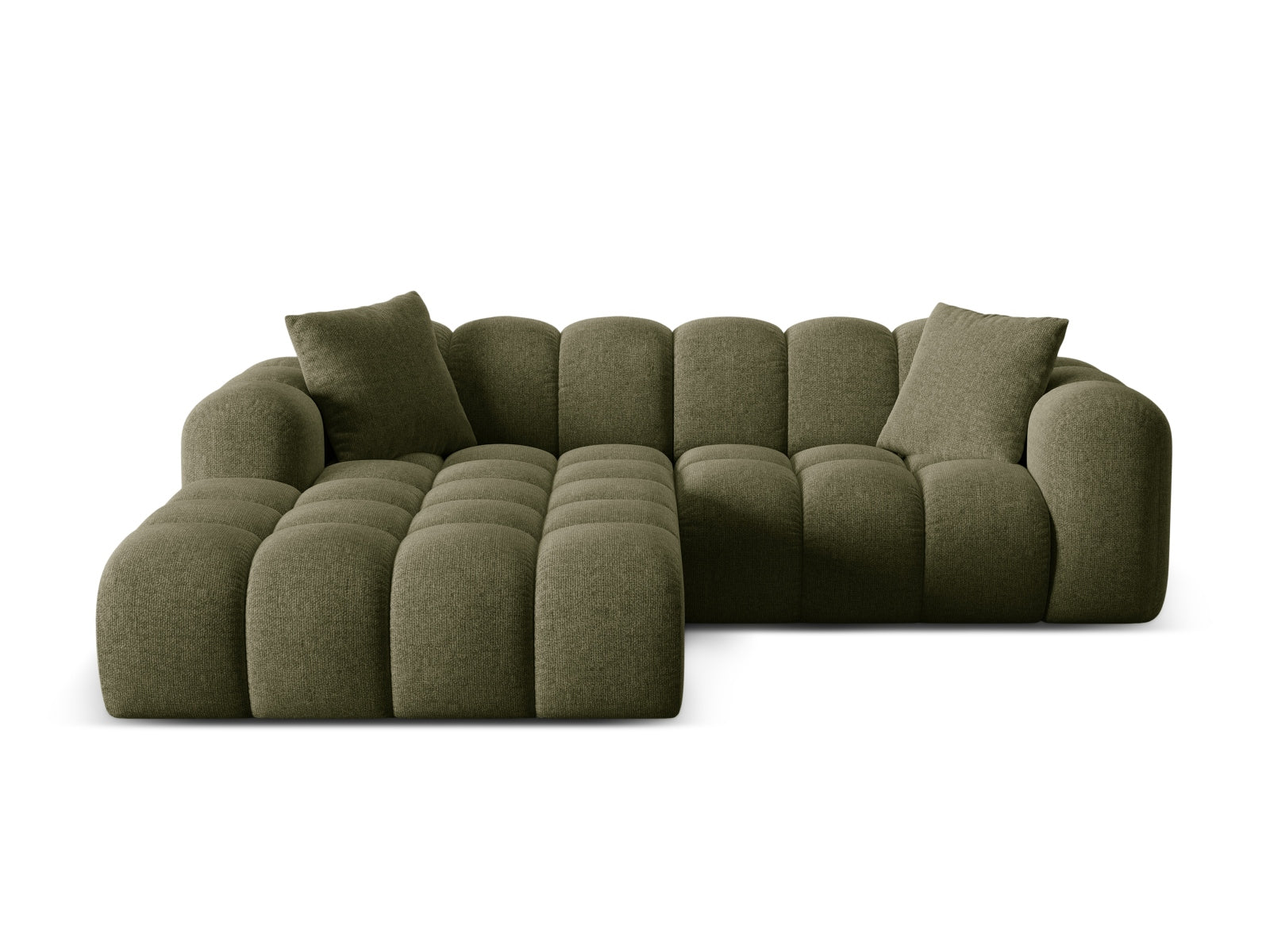 3-Sitzer Ecksofa links Treno in Green-Eden präsentiert im Onlineshop von KAQTU Design AG. Ecksofa links ist von Cosmopolitan Design