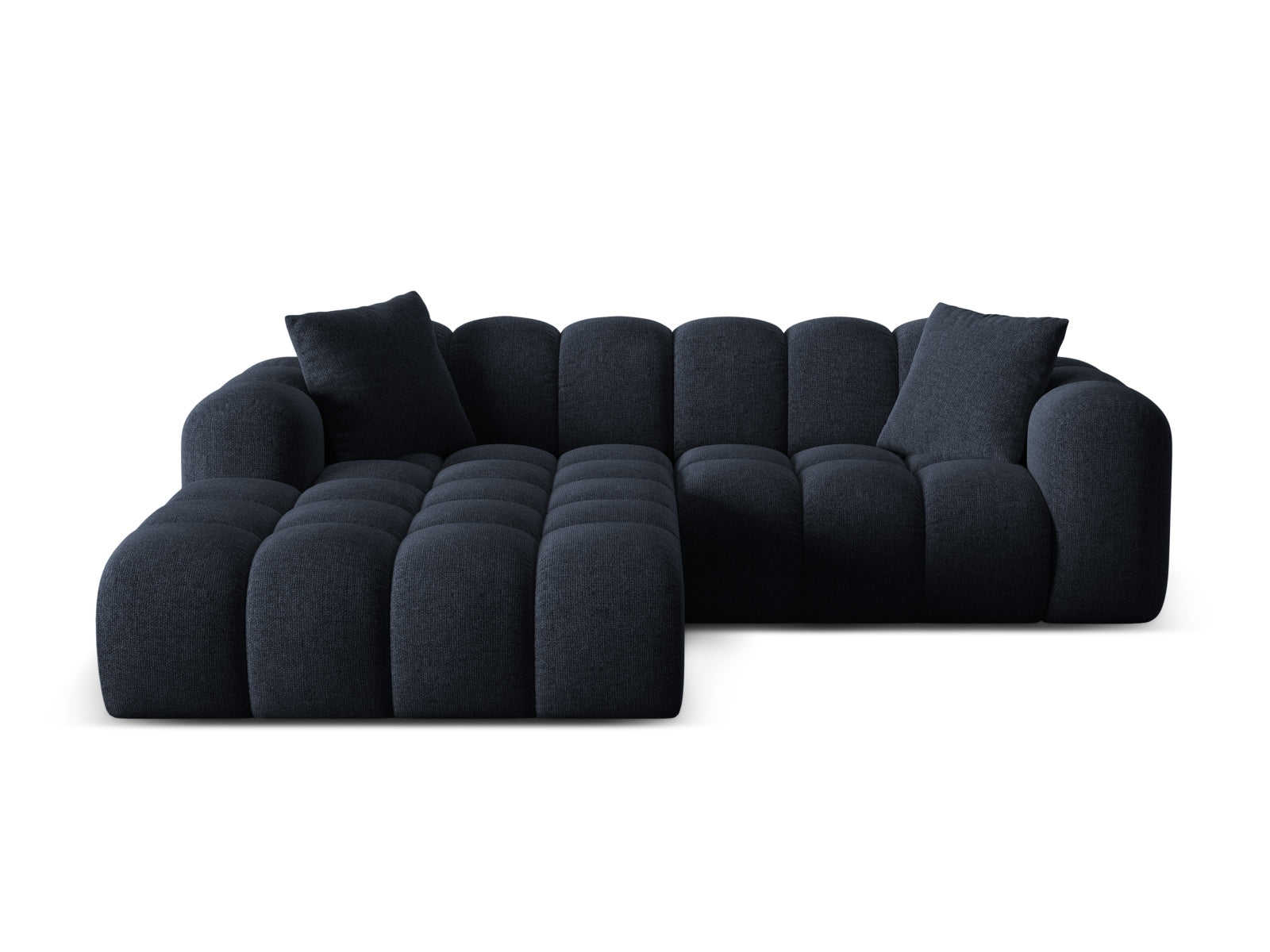 3-Sitzer Ecksofa links Treno in Navy Blue-Eden präsentiert im Onlineshop von KAQTU Design AG. Ecksofa links ist von Cosmopolitan Design