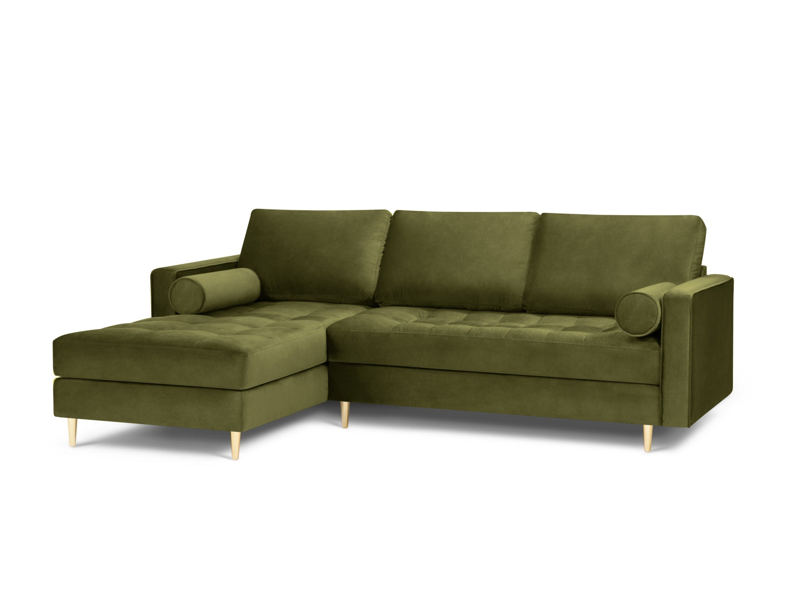 4-Sitzer Ecksofa links Aspen in Green-Salvador präsentiert im Onlineshop von KAQTU Design AG. Ecksofa links ist von Cosmopolitan Design