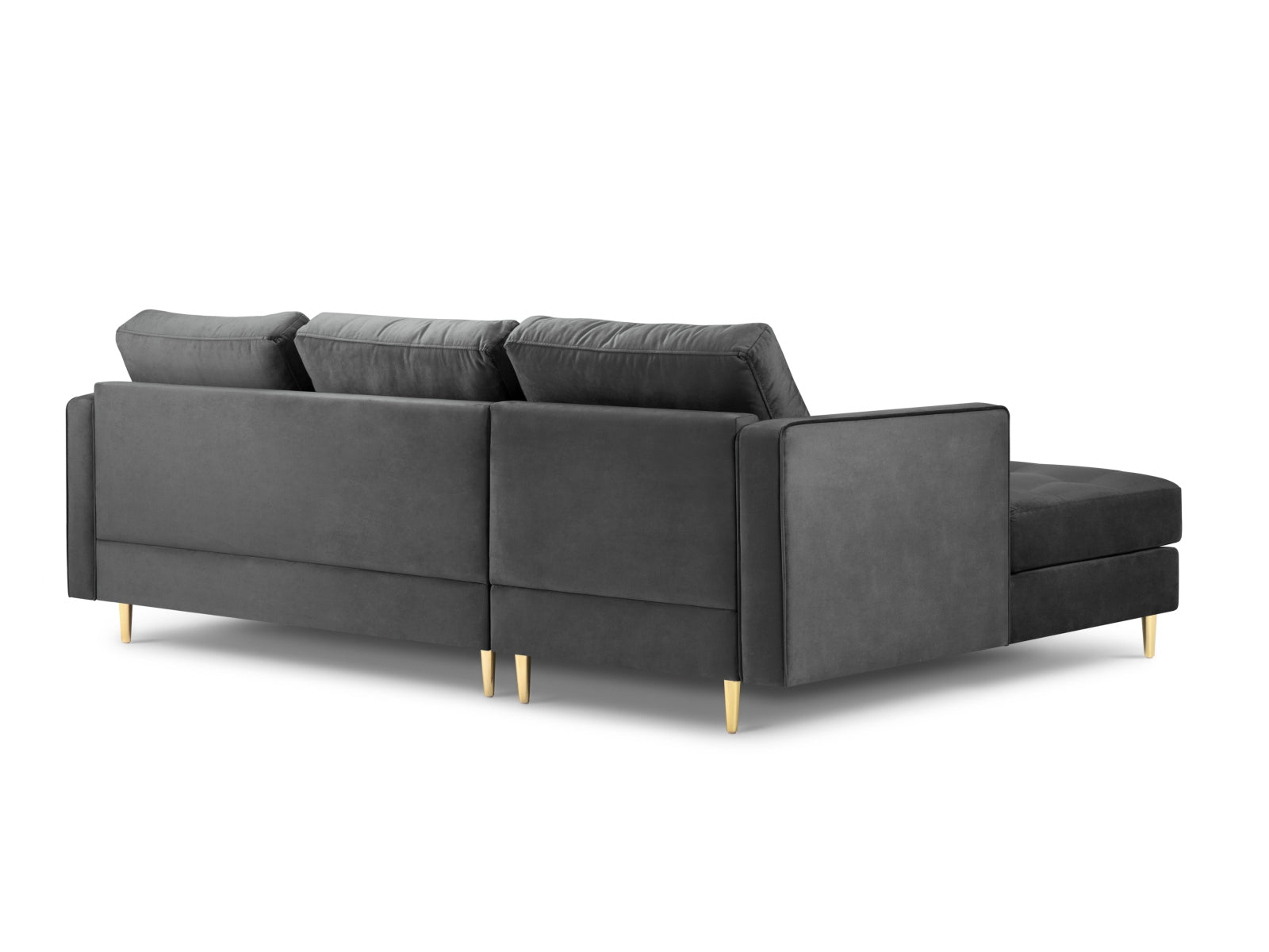 4-Sitzer Ecksofa links Aspen in Dark Grey-Salvador präsentiert im Onlineshop von KAQTU Design AG. Ecksofa links ist von Cosmopolitan Design