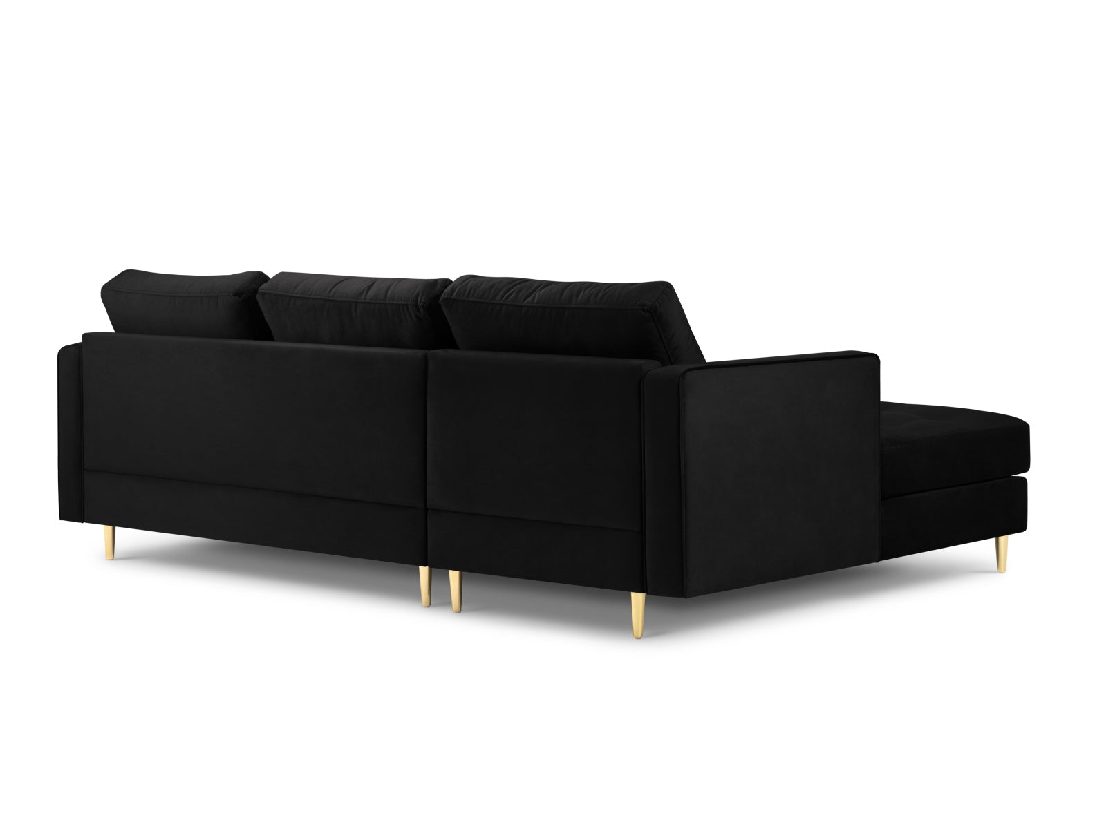 4-Sitzer Ecksofa links Aspen in Black-Salvador präsentiert im Onlineshop von KAQTU Design AG. Ecksofa links ist von Cosmopolitan Design