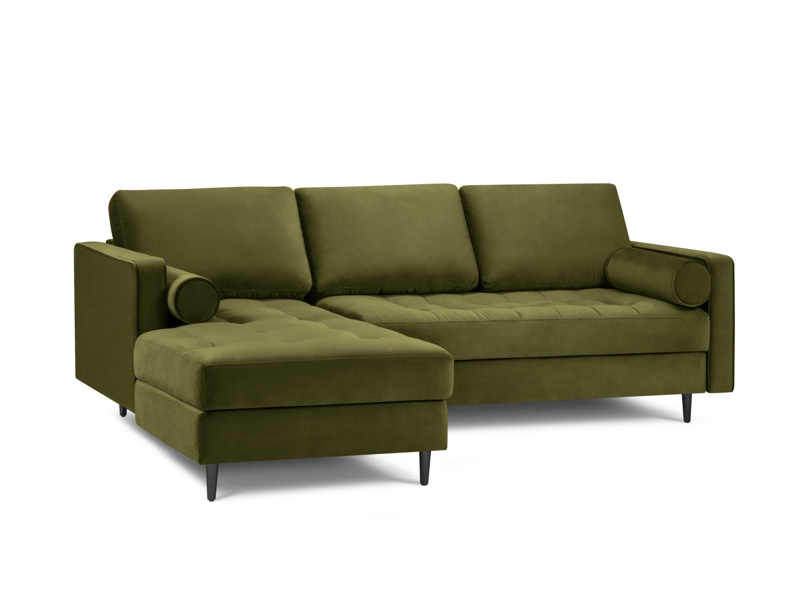 4-Sitzer Ecksofa links Aspen in Green-Salvador präsentiert im Onlineshop von KAQTU Design AG. Ecksofa links ist von Cosmopolitan Design
