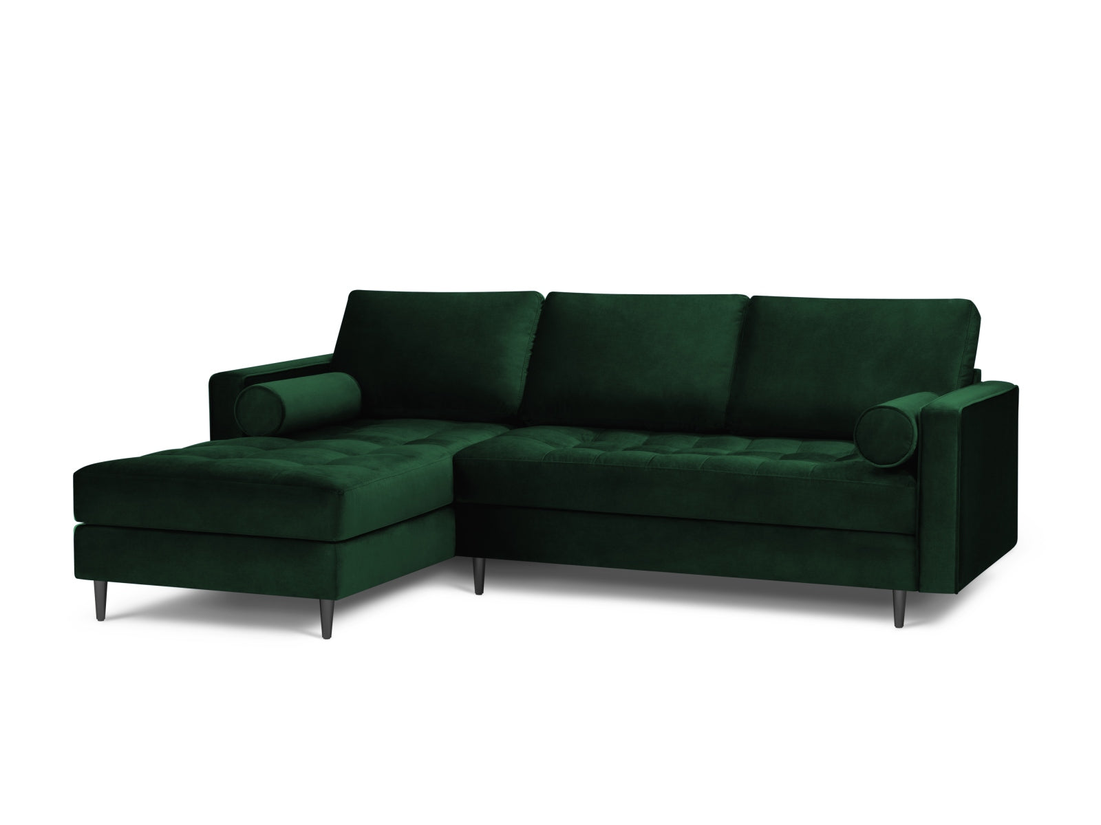 4-Sitzer Ecksofa links Aspen in Bottle Green-Salvador präsentiert im Onlineshop von KAQTU Design AG. Ecksofa links ist von Cosmopolitan Design