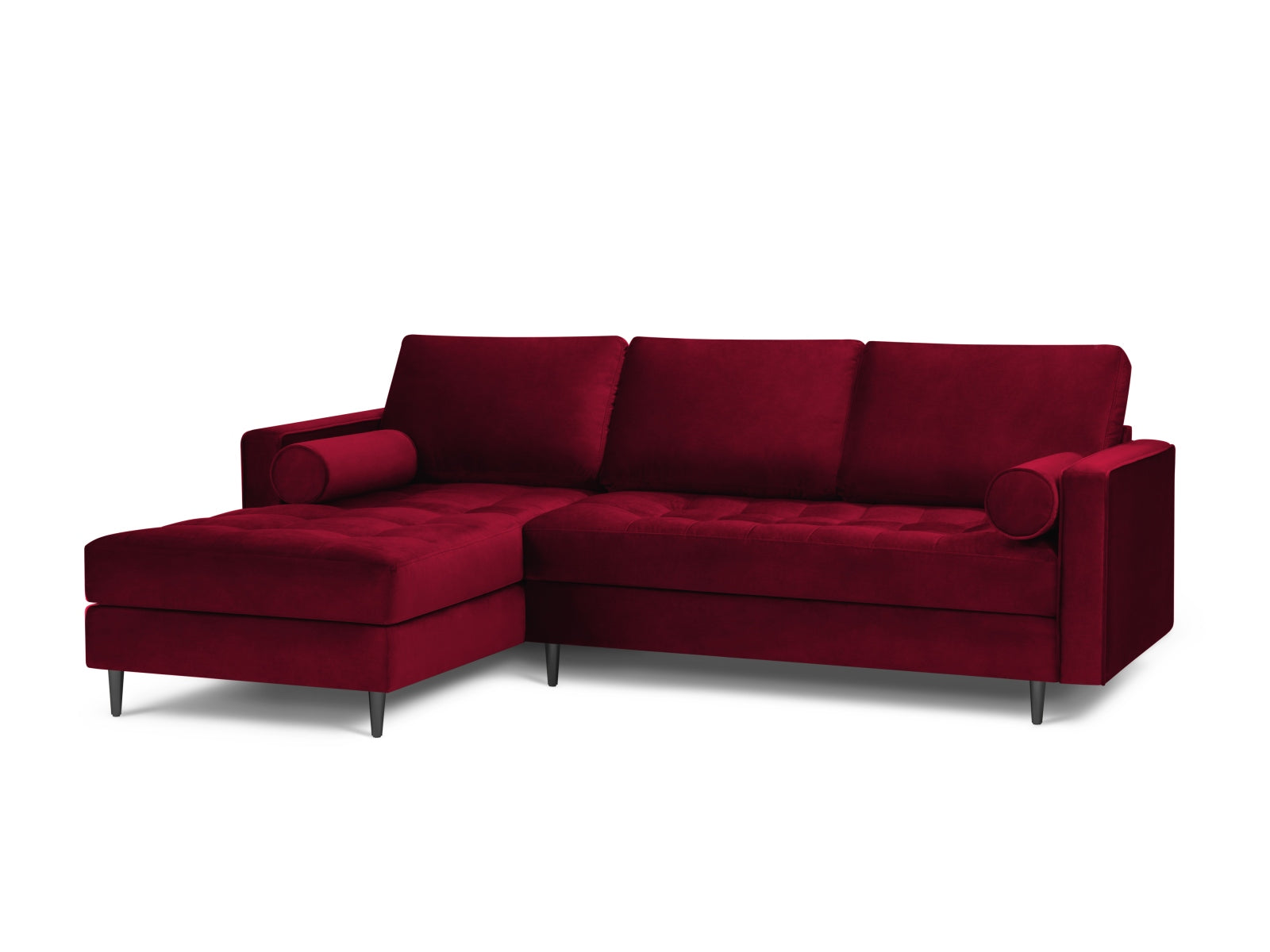 4-Sitzer Ecksofa links Aspen in Red-Salvador präsentiert im Onlineshop von KAQTU Design AG. Ecksofa links ist von Cosmopolitan Design