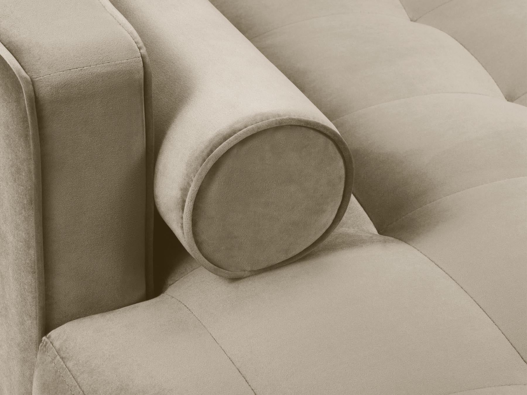 4-Sitzer Ecksofa links Aspen in Dark Beige-Salvador präsentiert im Onlineshop von KAQTU Design AG. Ecksofa links ist von Cosmopolitan Design
