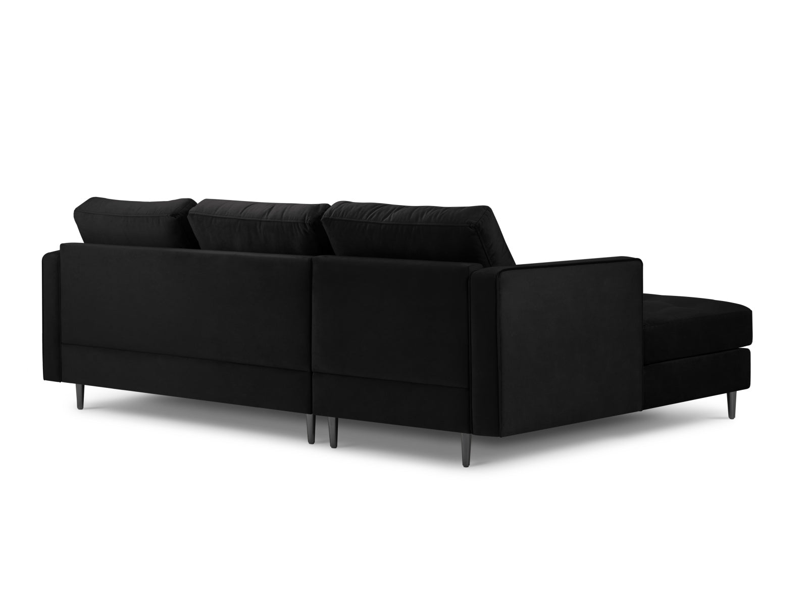 4-Sitzer Ecksofa links Aspen in Black-Salvador präsentiert im Onlineshop von KAQTU Design AG. Ecksofa links ist von Cosmopolitan Design