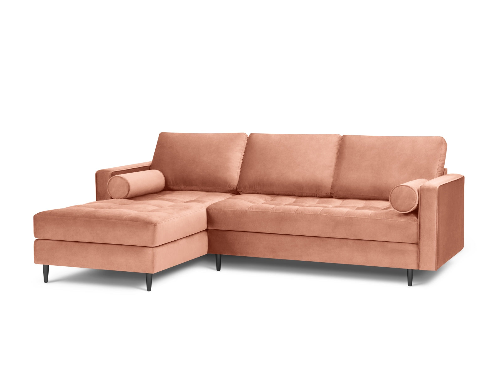 4-Sitzer Ecksofa links Aspen in Pink-Salvador präsentiert im Onlineshop von KAQTU Design AG. Ecksofa links ist von Cosmopolitan Design