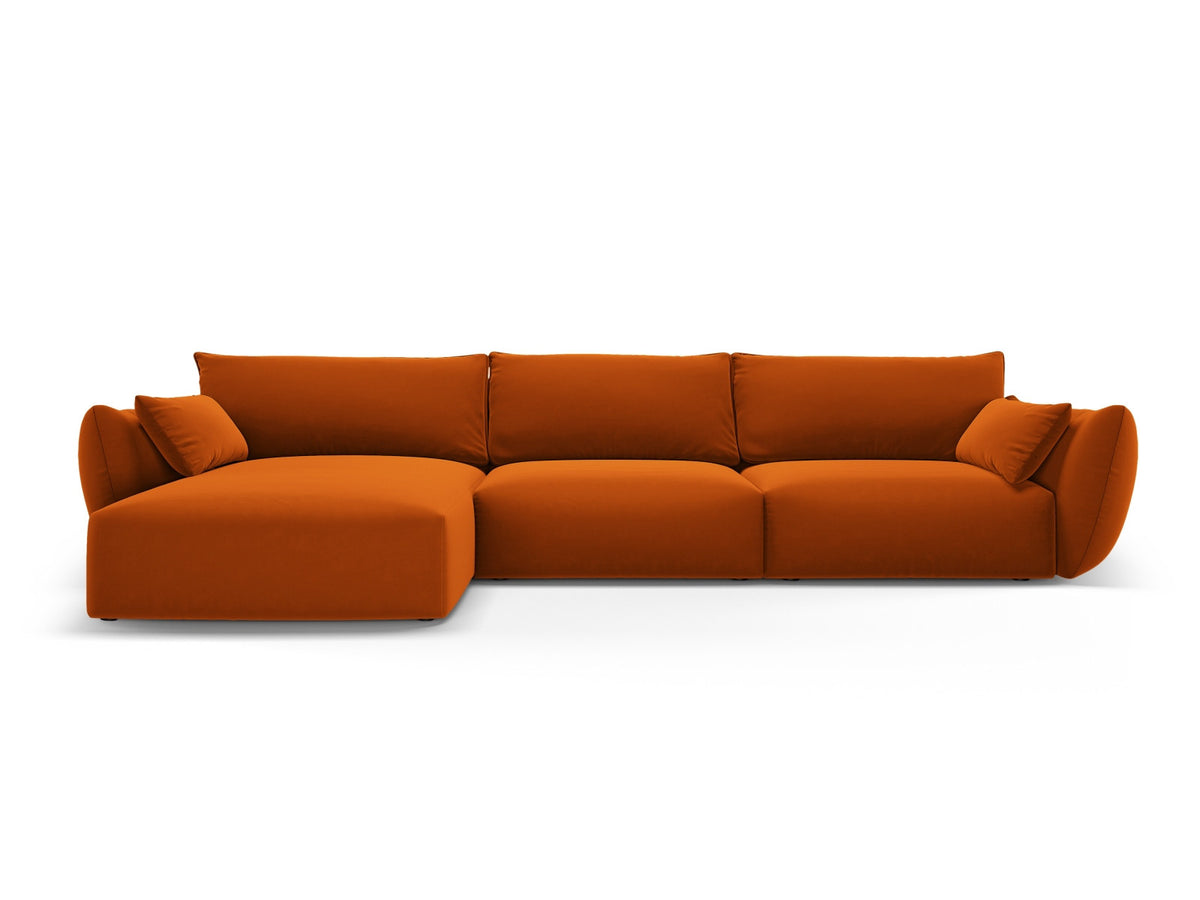 4-Sitzer Ecksofa links Matera in Terracotta-Salvador präsentiert im Onlineshop von KAQTU Design AG. Ecksofa links ist von Cosmopolitan Design