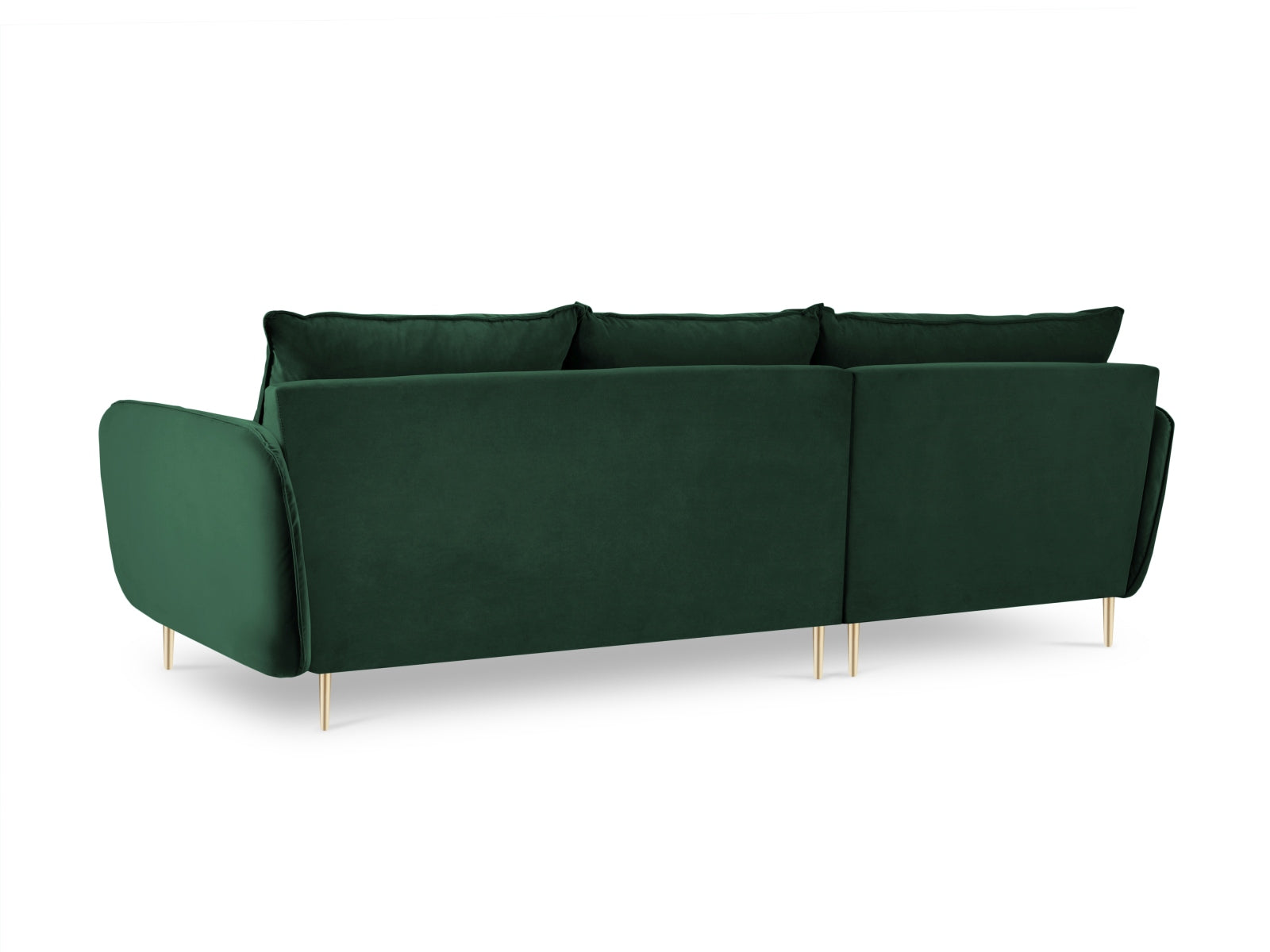 Genießen Sie stilvollen Komfort mit dem Vienna Velour Ecksofa links 5 Sitzer 170cm von Cosmopolitan Design – perfekt für Ihr modernes Wohnzimmer!