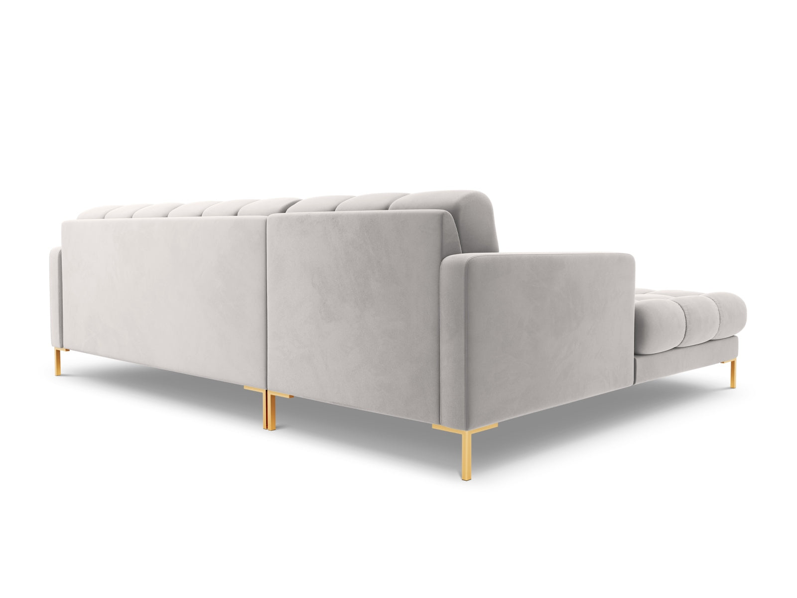 5-Sitzer Ecksofa links Bali in Silver-Bluvel präsentiert im Onlineshop von KAQTU Design AG. Ecksofa links ist von Cosmopolitan Design