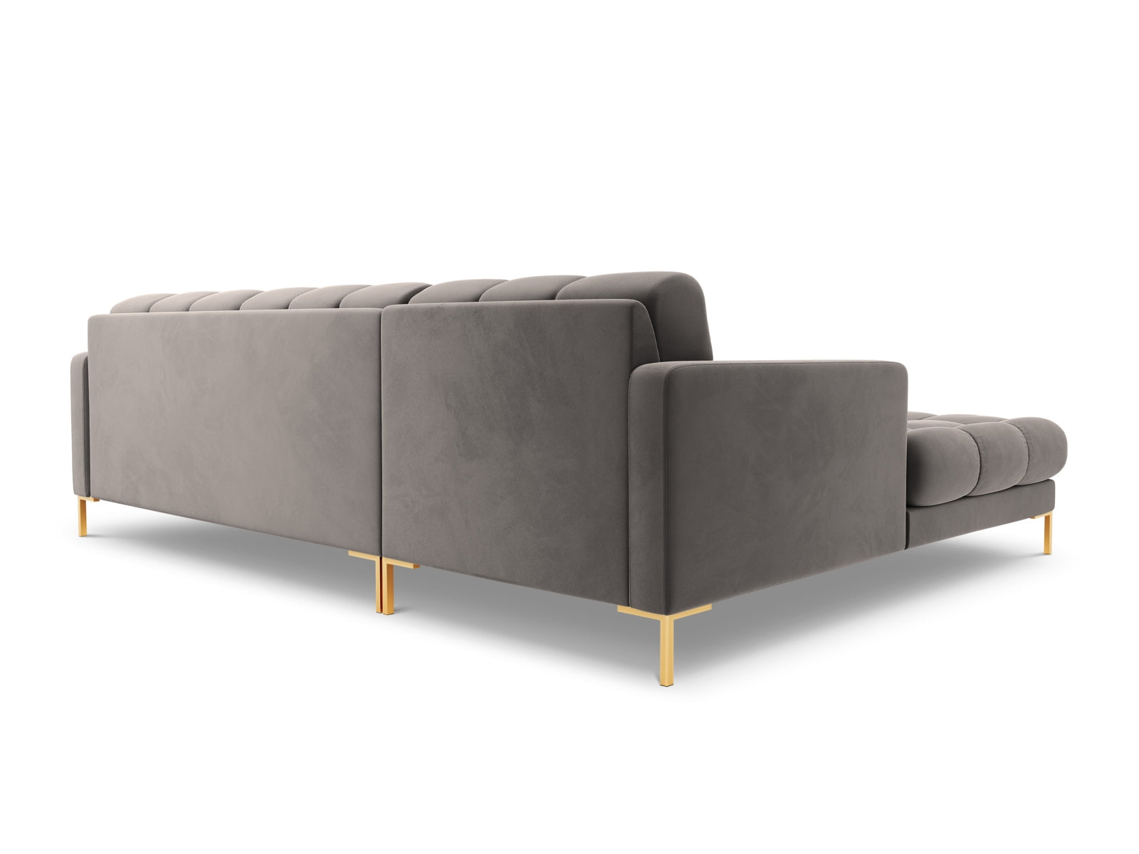 5-Sitzer Ecksofa links Bali in Light Grey-Bluvel präsentiert im Onlineshop von KAQTU Design AG. Ecksofa links ist von Cosmopolitan Design