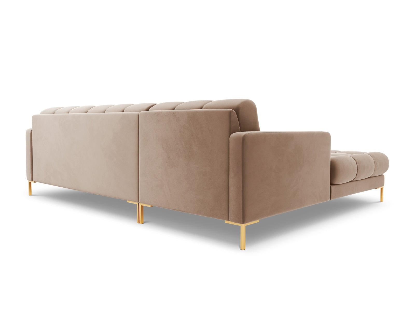 5-Sitzer Ecksofa links Bali in Beige-Bluvel präsentiert im Onlineshop von KAQTU Design AG. Ecksofa links ist von Cosmopolitan Design