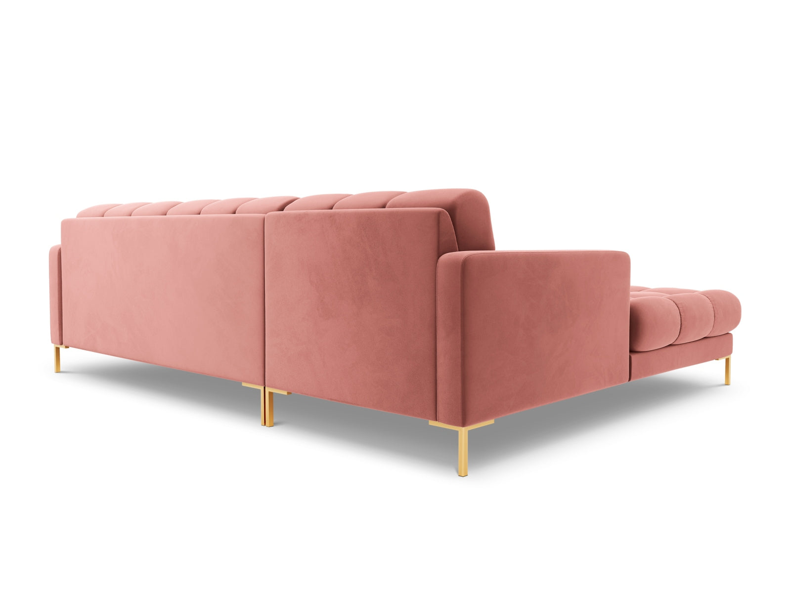 5-Sitzer Ecksofa links Bali in Pink-Bluvel präsentiert im Onlineshop von KAQTU Design AG. Ecksofa links ist von Cosmopolitan Design