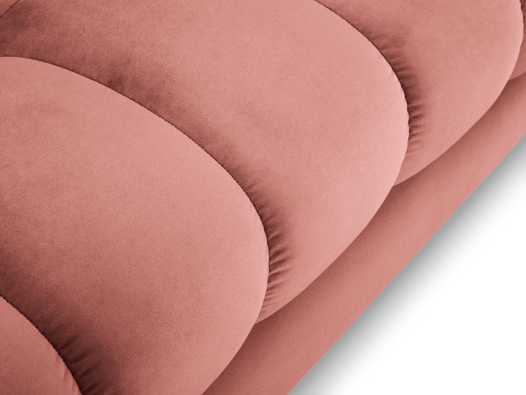 5-Sitzer Ecksofa links Bali in Pink-Bluvel präsentiert im Onlineshop von KAQTU Design AG. Ecksofa links ist von Cosmopolitan Design