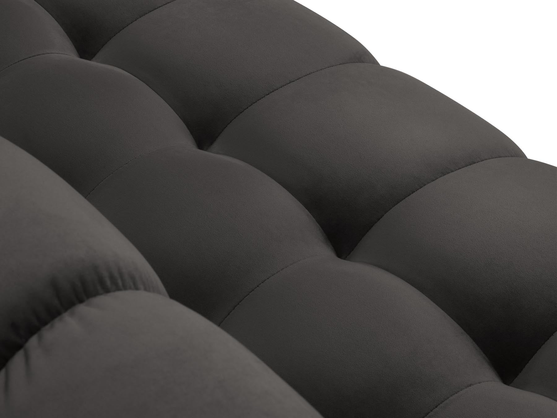 5-Sitzer Ecksofa links Bali in Dark Grey-Bluvel präsentiert im Onlineshop von KAQTU Design AG. Ecksofa links ist von Cosmopolitan Design