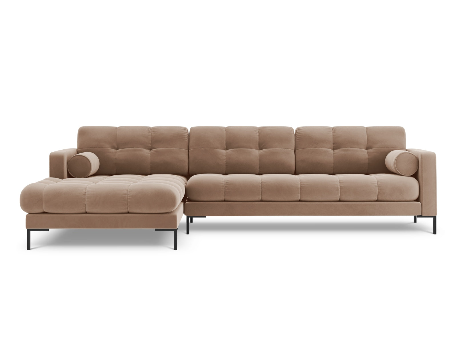 5-Sitzer Ecksofa links Bali in Beige-Bluvel präsentiert im Onlineshop von KAQTU Design AG. Ecksofa links ist von Cosmopolitan Design