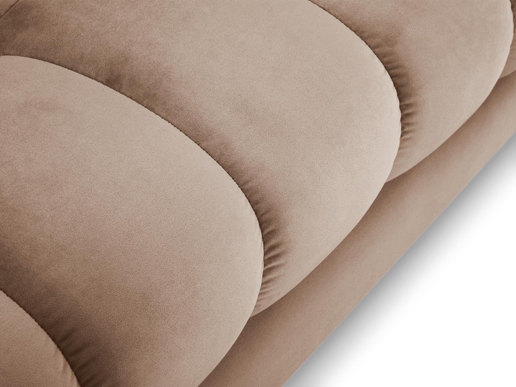 5-Sitzer Ecksofa links Bali in Beige-Bluvel präsentiert im Onlineshop von KAQTU Design AG. Ecksofa links ist von Cosmopolitan Design