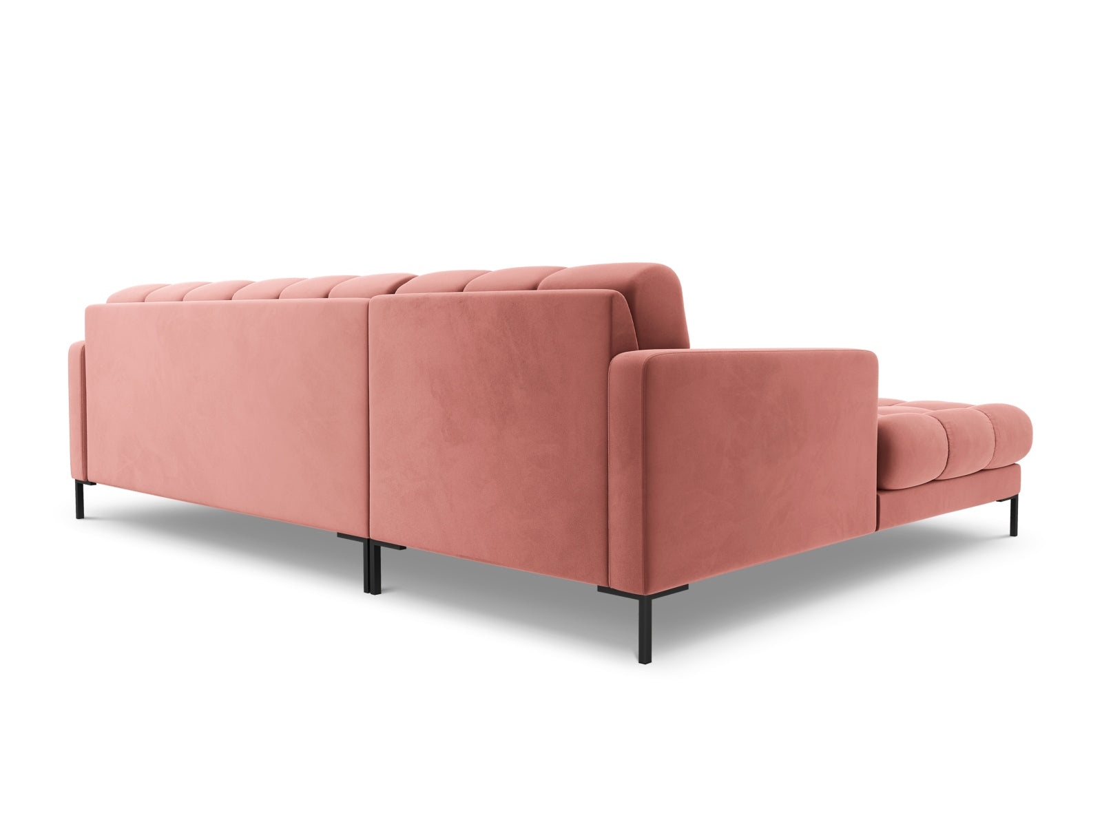 5-Sitzer Ecksofa links Bali in Pink-Bluvel präsentiert im Onlineshop von KAQTU Design AG. Ecksofa links ist von Cosmopolitan Design