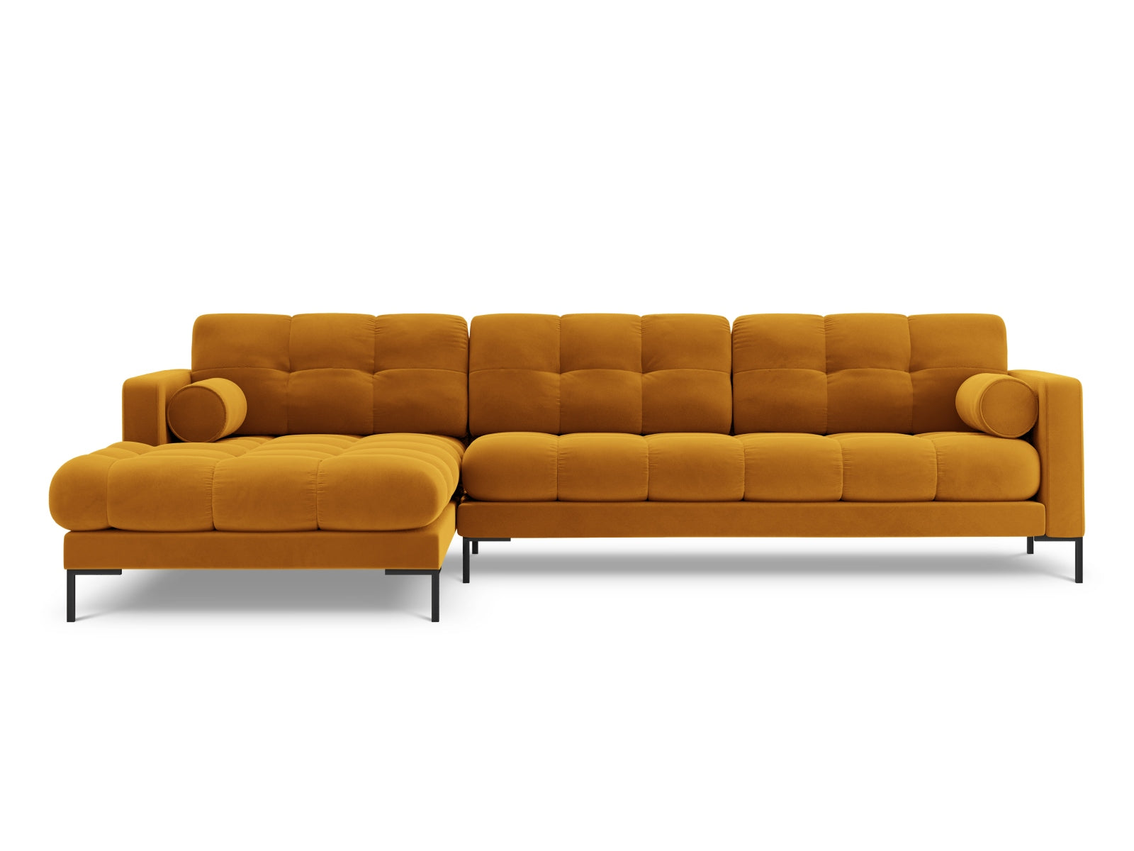 5-Sitzer Ecksofa links Bali in Yellow-Bluvel präsentiert im Onlineshop von KAQTU Design AG. Ecksofa links ist von Cosmopolitan Design
