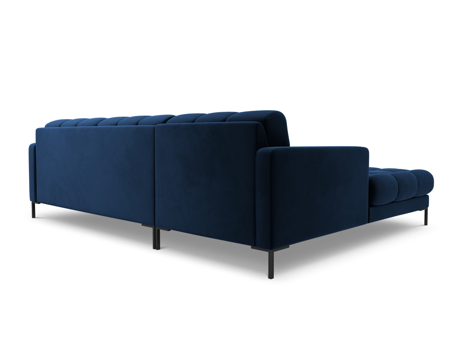 5-Sitzer Ecksofa links Bali in Royal Blue-Bluvel präsentiert im Onlineshop von KAQTU Design AG. Ecksofa links ist von Cosmopolitan Design