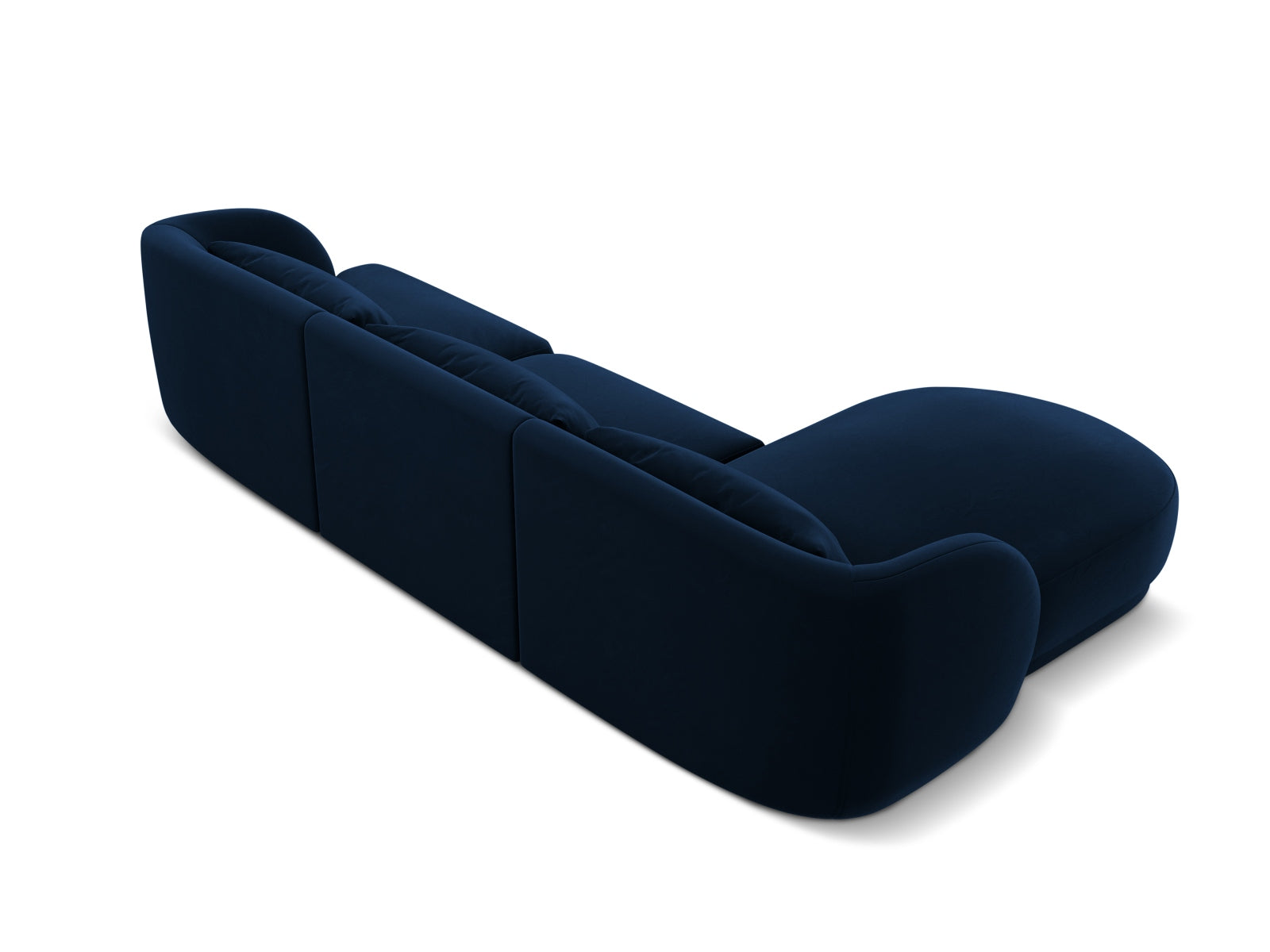 Erleben Sie das stilvolle Tulum Velour Ecksofa links (156cm) von Cosmopolitan Design – perfekt für moderne Wohnzimmer und entspannte Stunden.