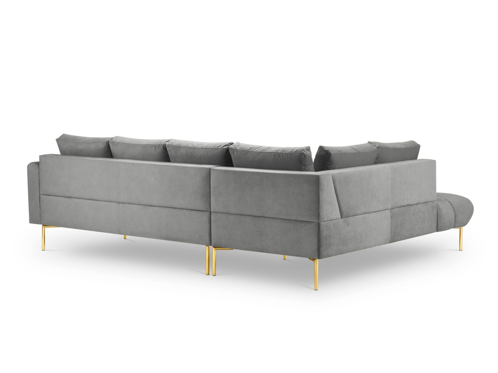 Erleben Sie das stilvolle Hastings Velour links Ecksofa 5 Sitzer von Cosmopolitan Design – ideal für Ihr modernes Wohnzimmer und optimalen Komfort.