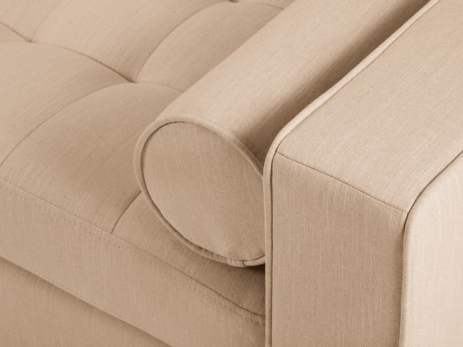 4-Sitzer Ecksofa links Aspen in Beige-Melva präsentiert im Onlineshop von KAQTU Design AG. Ecksofa links ist von Cosmopolitan Design