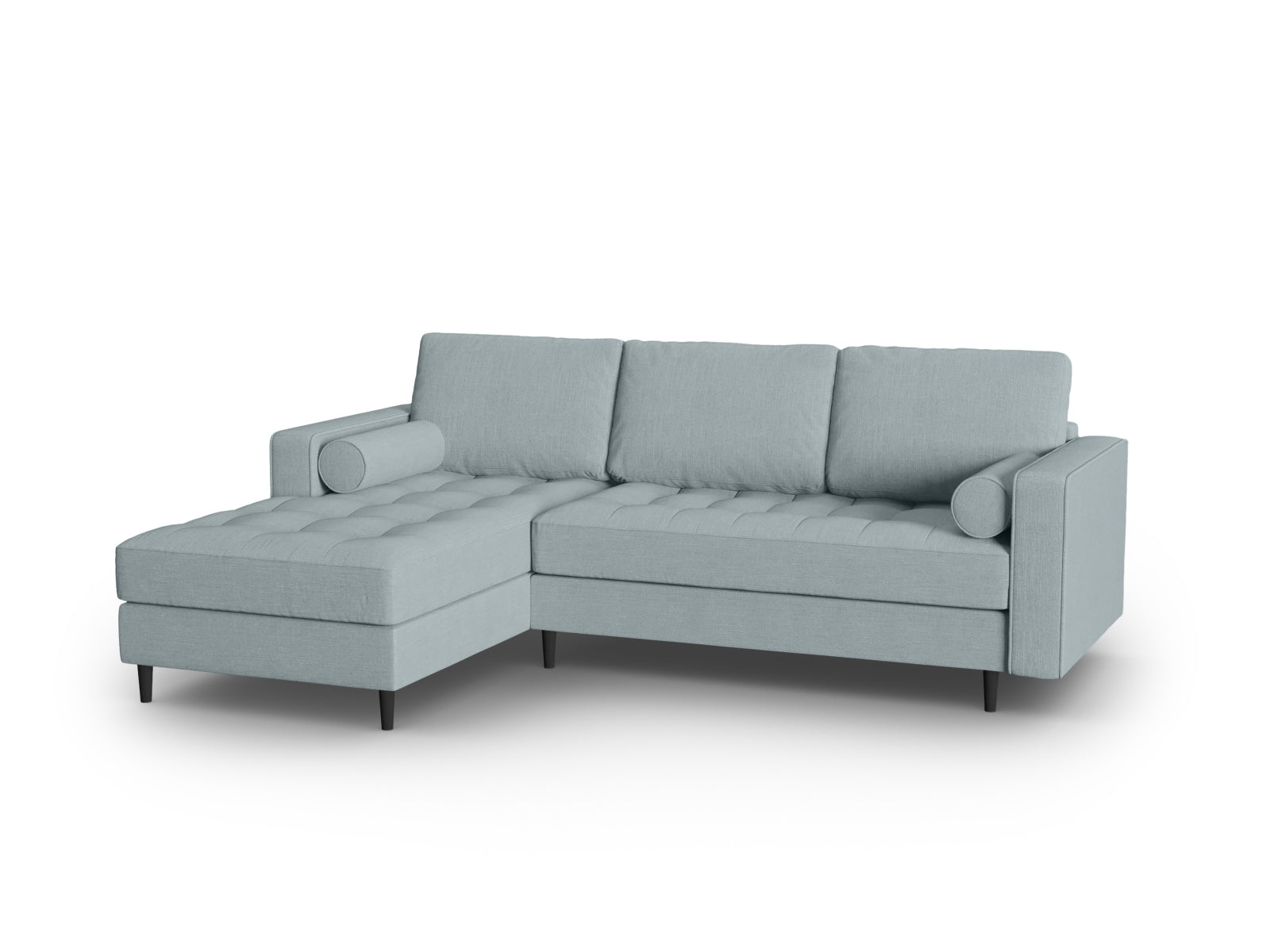 4-Sitzer Ecksofa links Aspen in Blue-Melva präsentiert im Onlineshop von KAQTU Design AG. Ecksofa links ist von Cosmopolitan Design