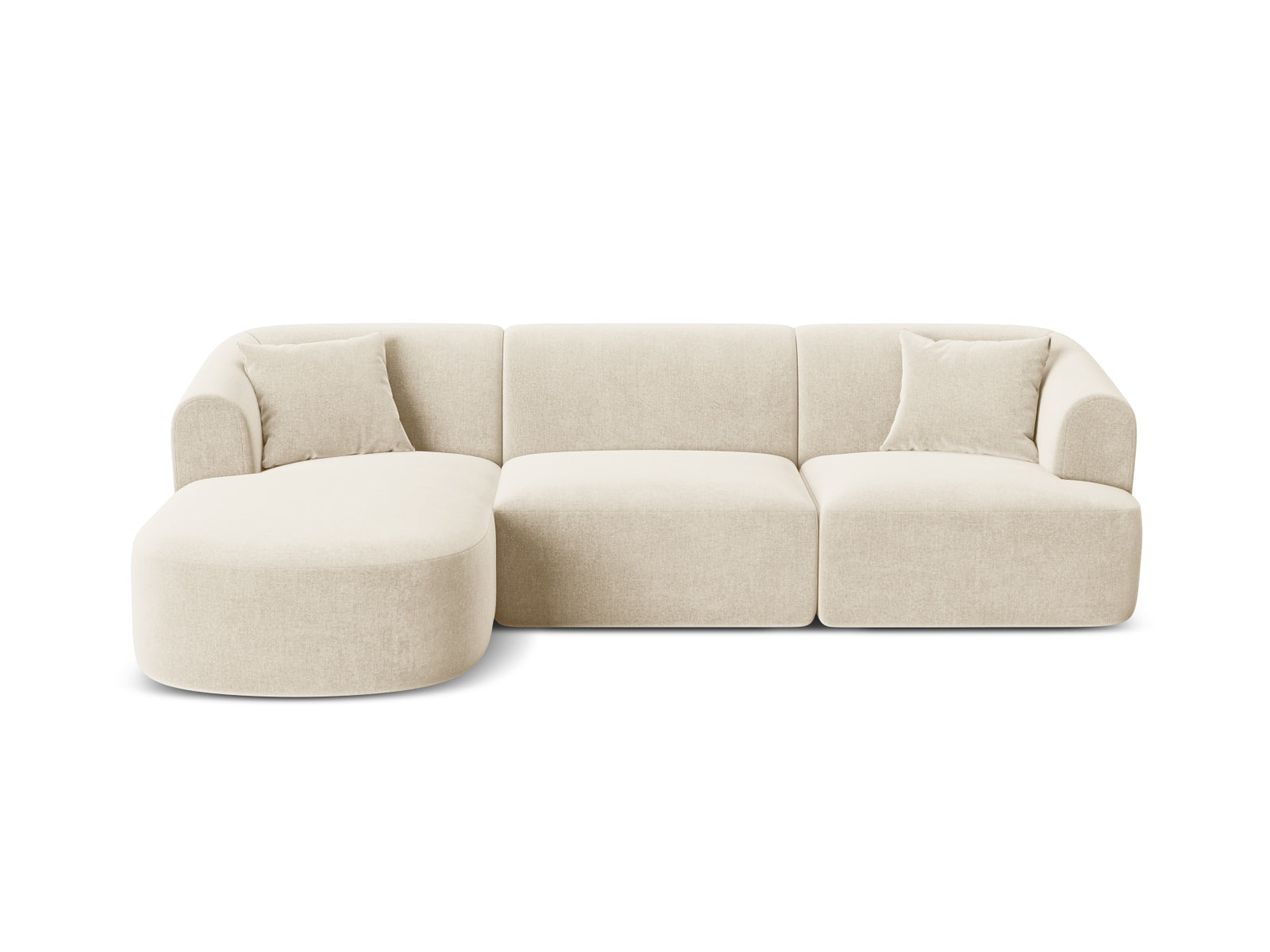 4-Sitzer Modular Ecksofa links Campi in Light Beige-Vogue präsentiert im Onlineshop von KAQTU Design AG. Ecksofa links ist von Cosmopolitan Design