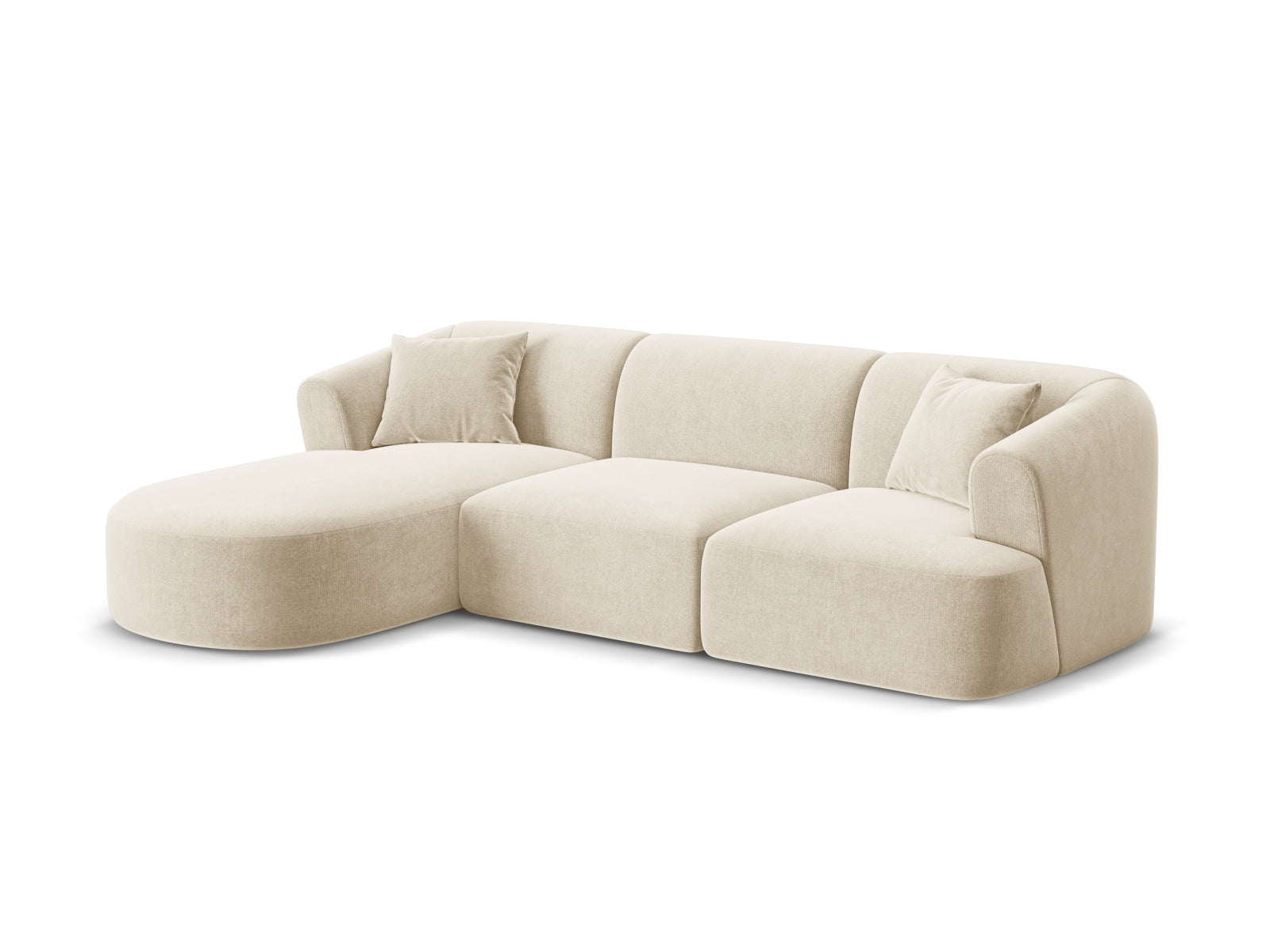 4-Sitzer Modular Ecksofa links Campi in Light Beige-Vogue präsentiert im Onlineshop von KAQTU Design AG. Ecksofa links ist von Cosmopolitan Design