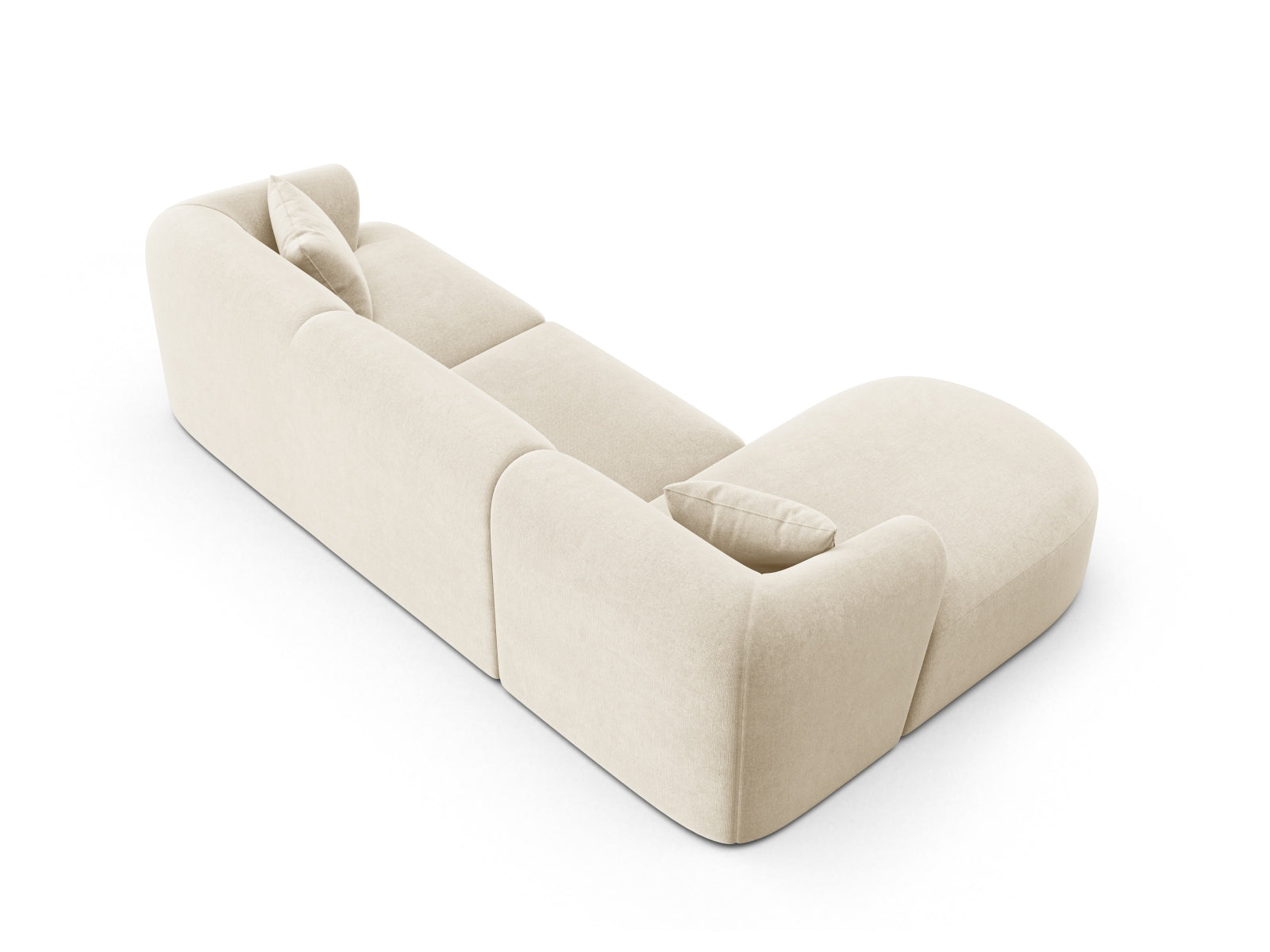 4-Sitzer Modular Ecksofa links Campi in Light Beige-Vogue präsentiert im Onlineshop von KAQTU Design AG. Ecksofa links ist von Cosmopolitan Design