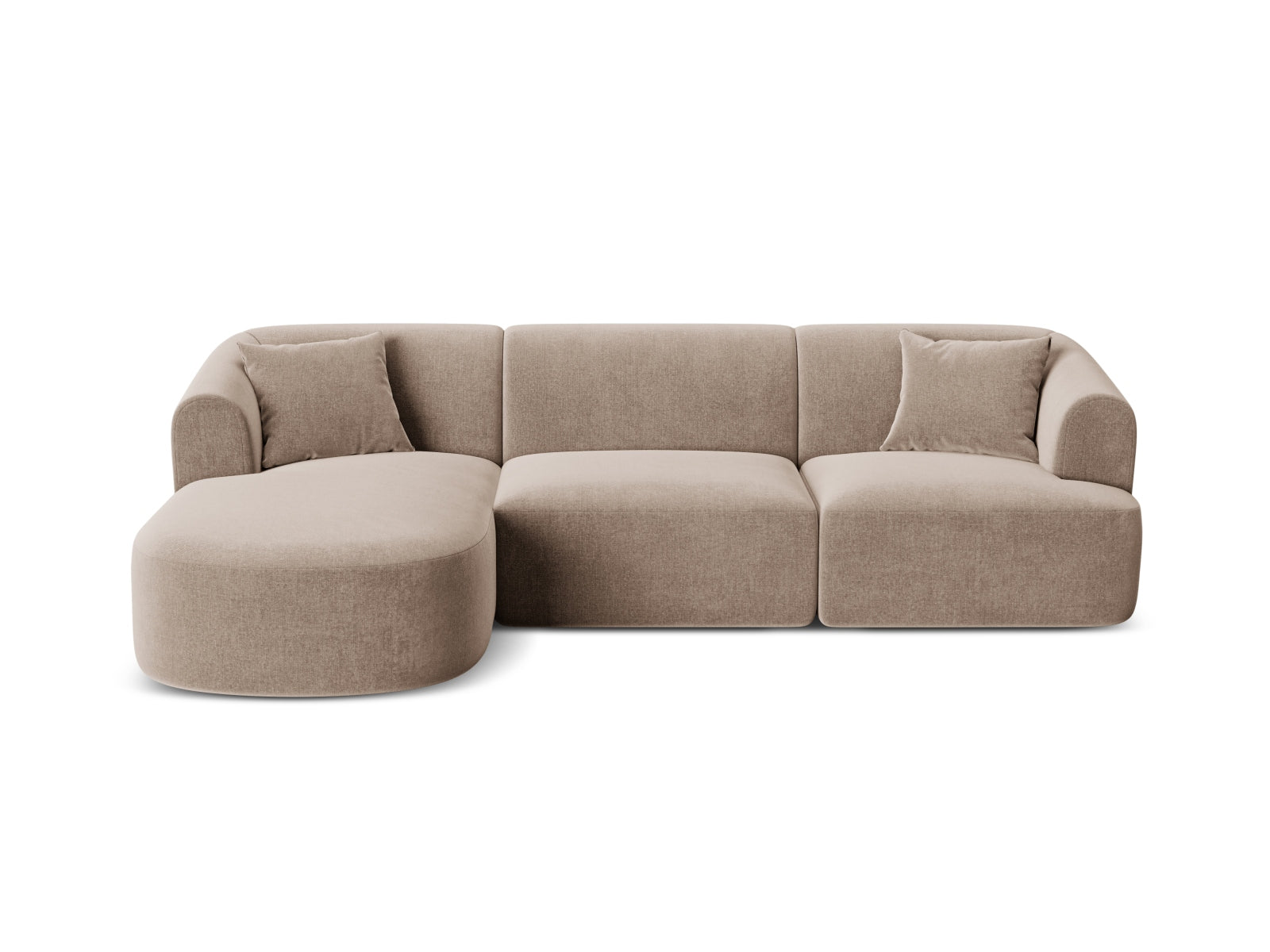4-Sitzer Modular Ecksofa links Campi in Dark Beige-Vogue präsentiert im Onlineshop von KAQTU Design AG. Ecksofa links ist von Cosmopolitan Design